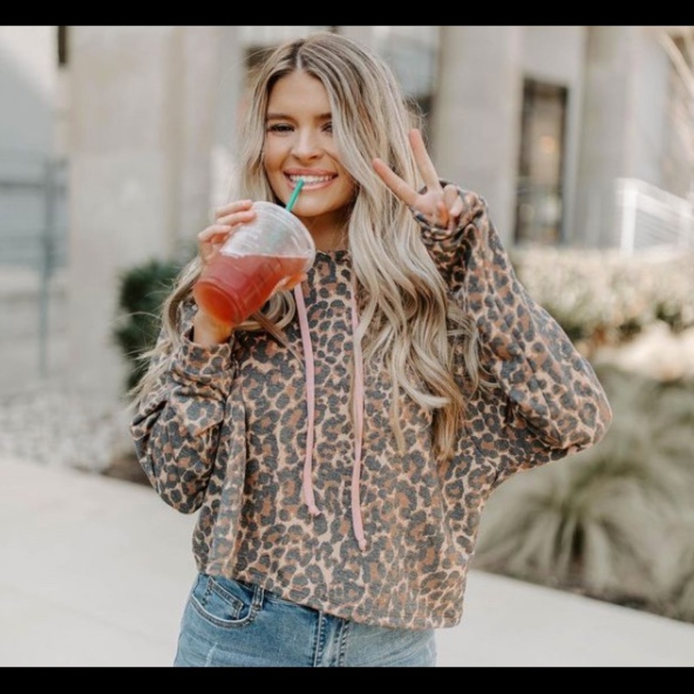 Kittenish Cheetah Print Tracksuit